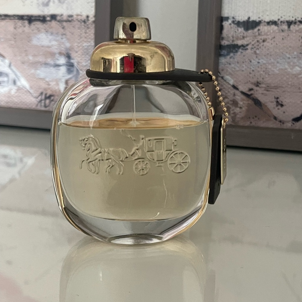Coach perfume. 3 oz bottle. Has been used but 80% left in bottle.